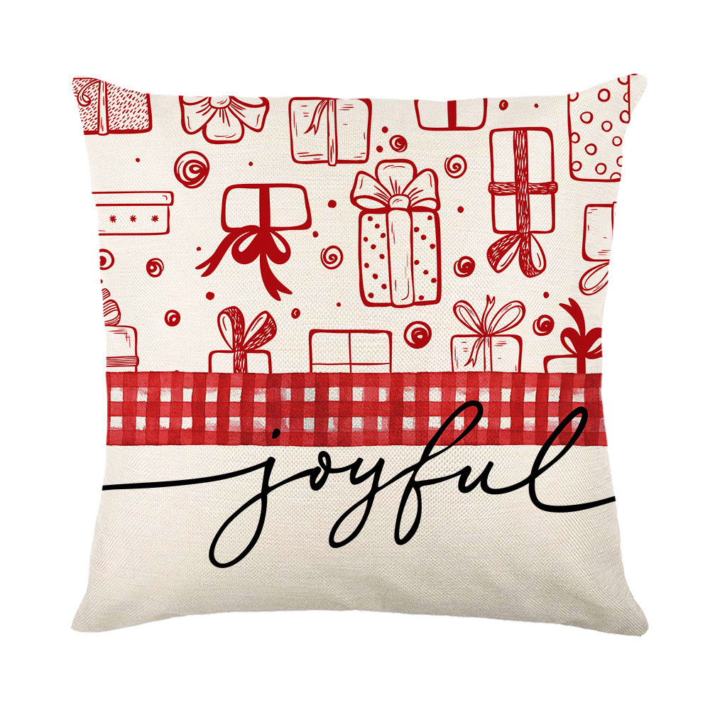 Christmas Pillow Cover – Festive Linen with Nordic Charm