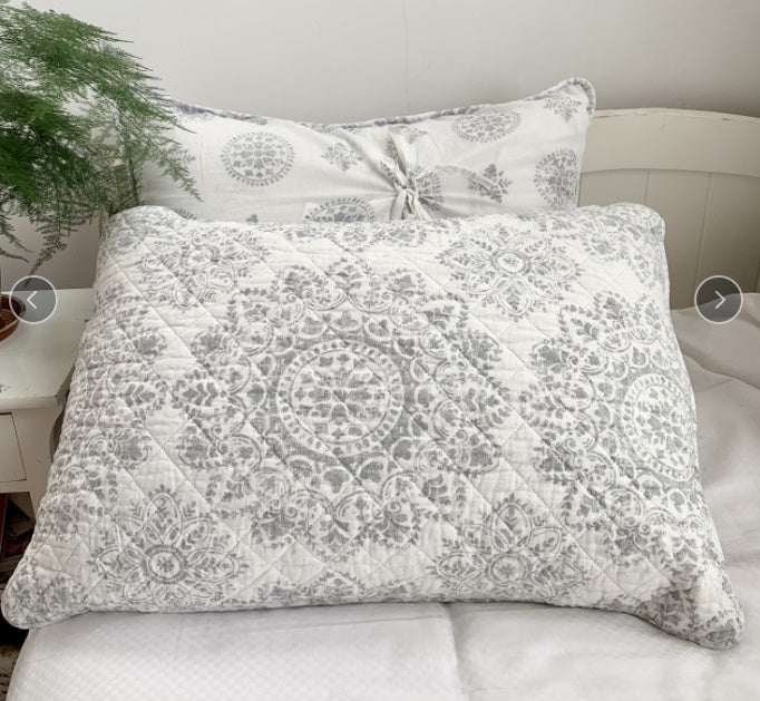 Pure Cotton Quilted Pillow Case