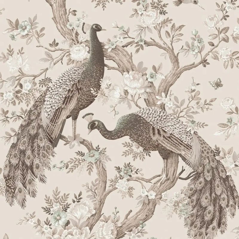 The Peacocks Premium Quality Wallpaper Roll - 10m x 52cm