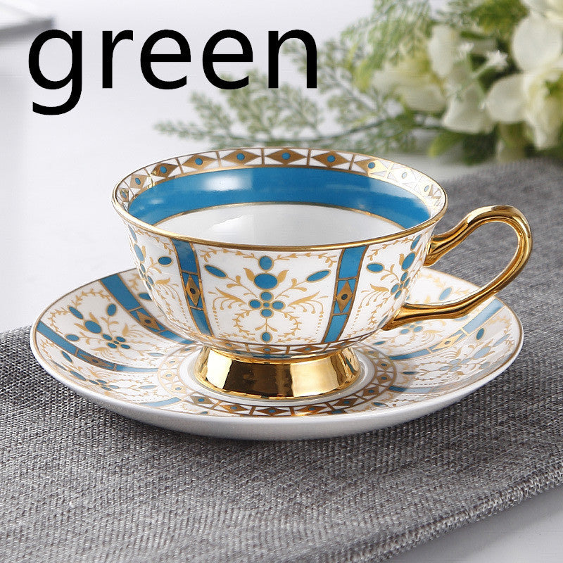 Small Luxury Highest Grade Bone China Coffee Cup Set – English-Inspired Elegance