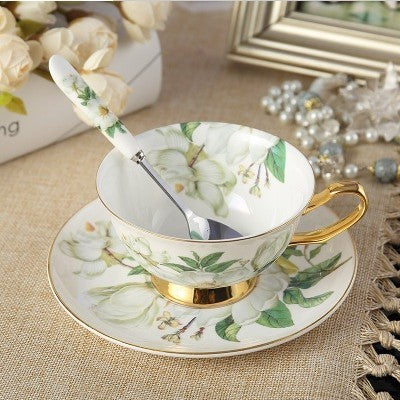 Tea Set Black Tea Cup Couple Cup With Saucer Spoon