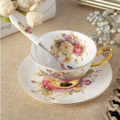 Tea Set Black Tea Cup Couple Cup With Saucer Spoon