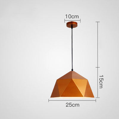 **Elegant Contemporary Colourful Geometric Hanging Lamp**