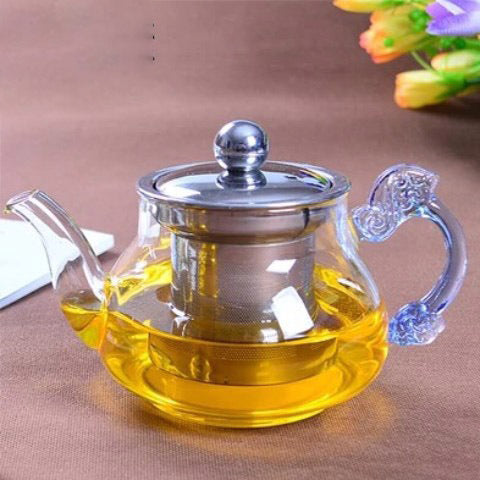 Ornate Borosilicate Teapot with Infuser - A Stunning Centrepiece for Any Table