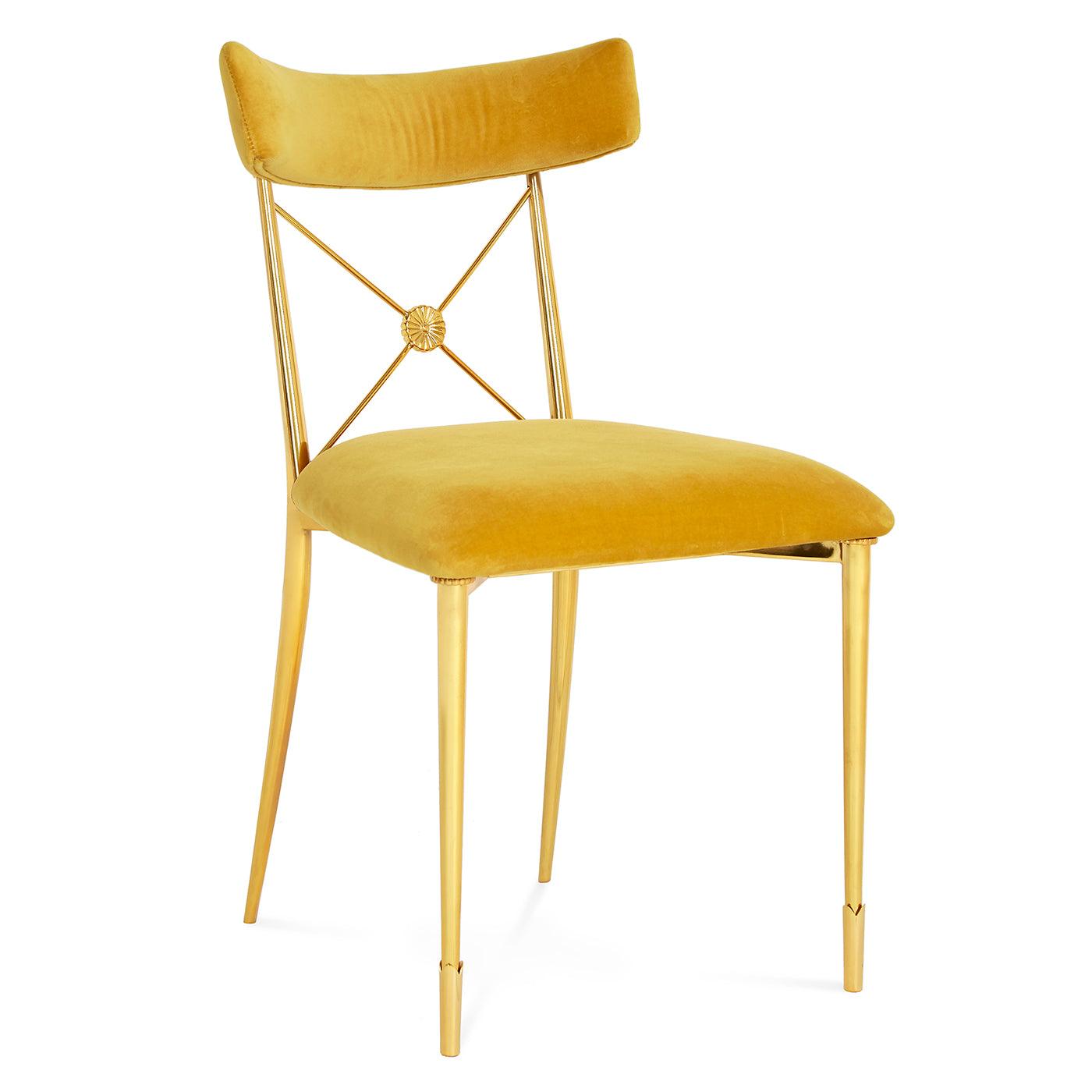 Artisan Empire Dining Chair in Gold Velvet. Limited Editions