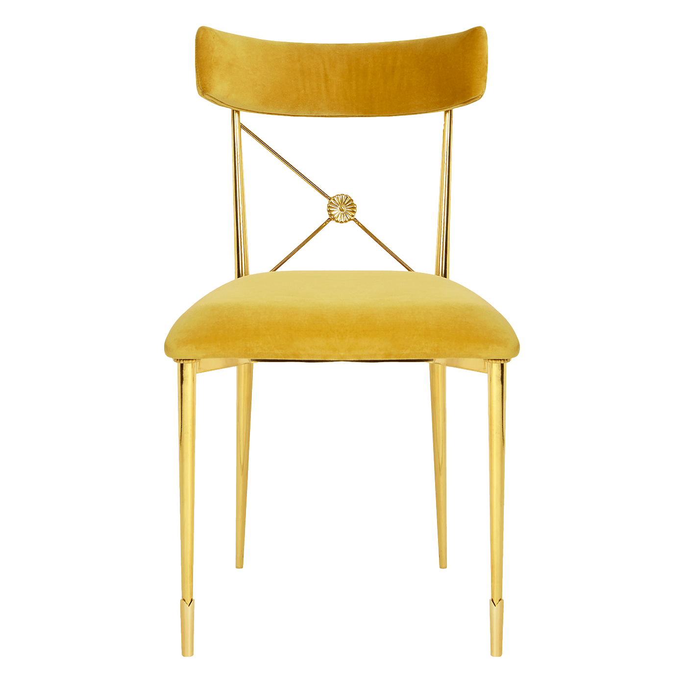 Artisan Empire Dining Chair in Gold Velvet. Limited Editions