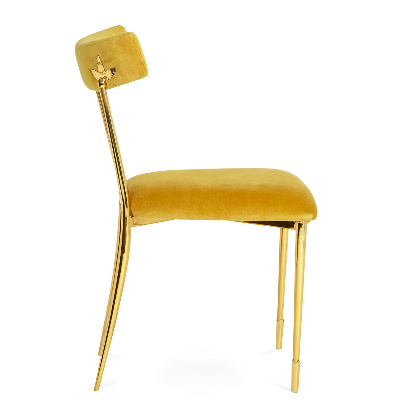 Artisan Empire Dining Chair in Gold Velvet. Limited Editions