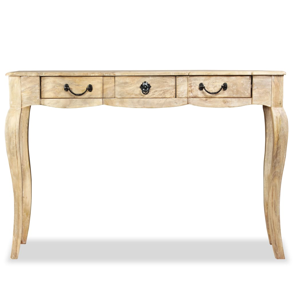 Elegant Vintage Console Table Solid Mango Wood 120x50x80 cm