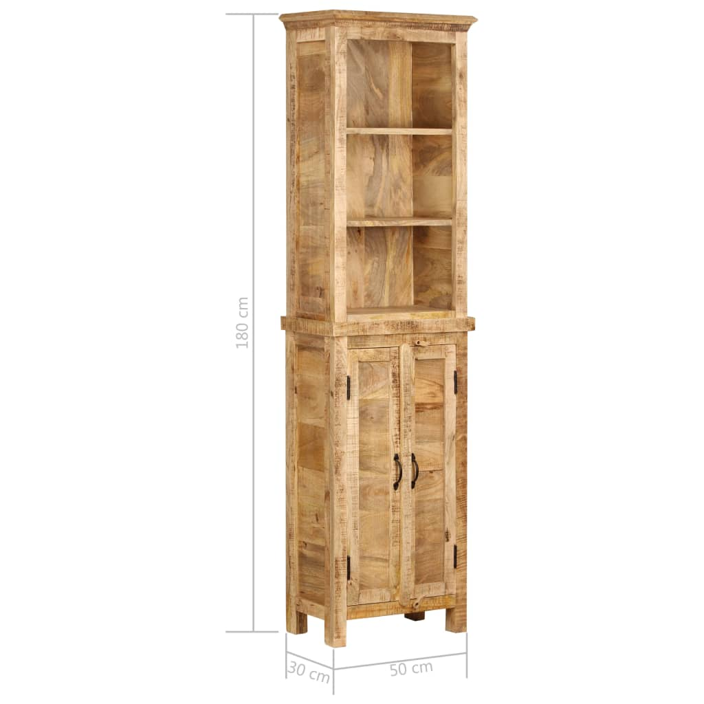 Artisan Rustic Bookshelf 50x30x180 cm Solid Mango Wood