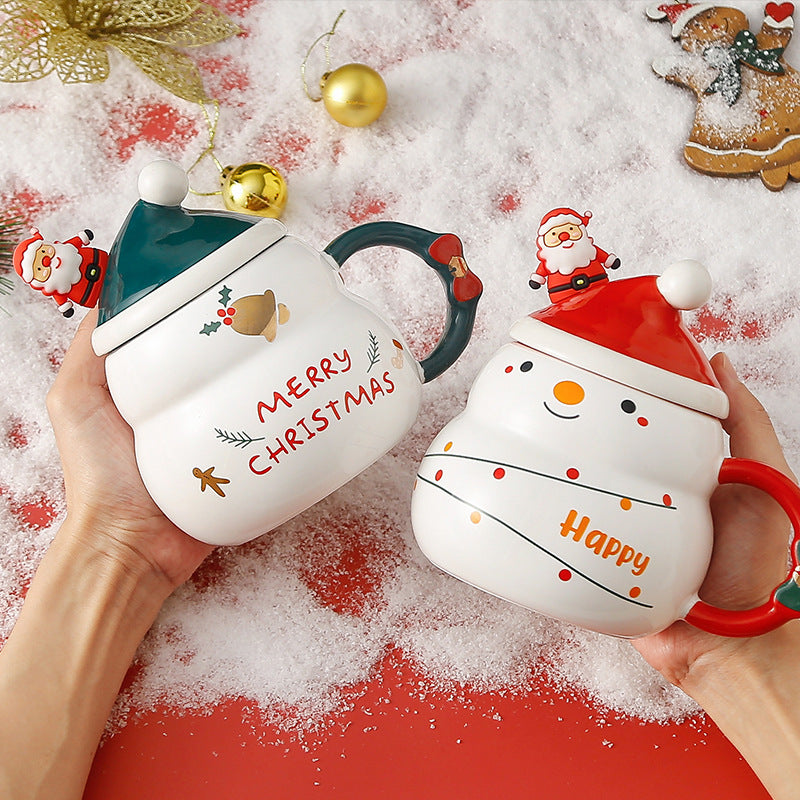 Jolly Christmas Ceramic Mug Large Capacity