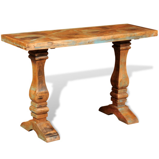 Gorgeous Artisan Console Table in Solid Reclaimed Wood