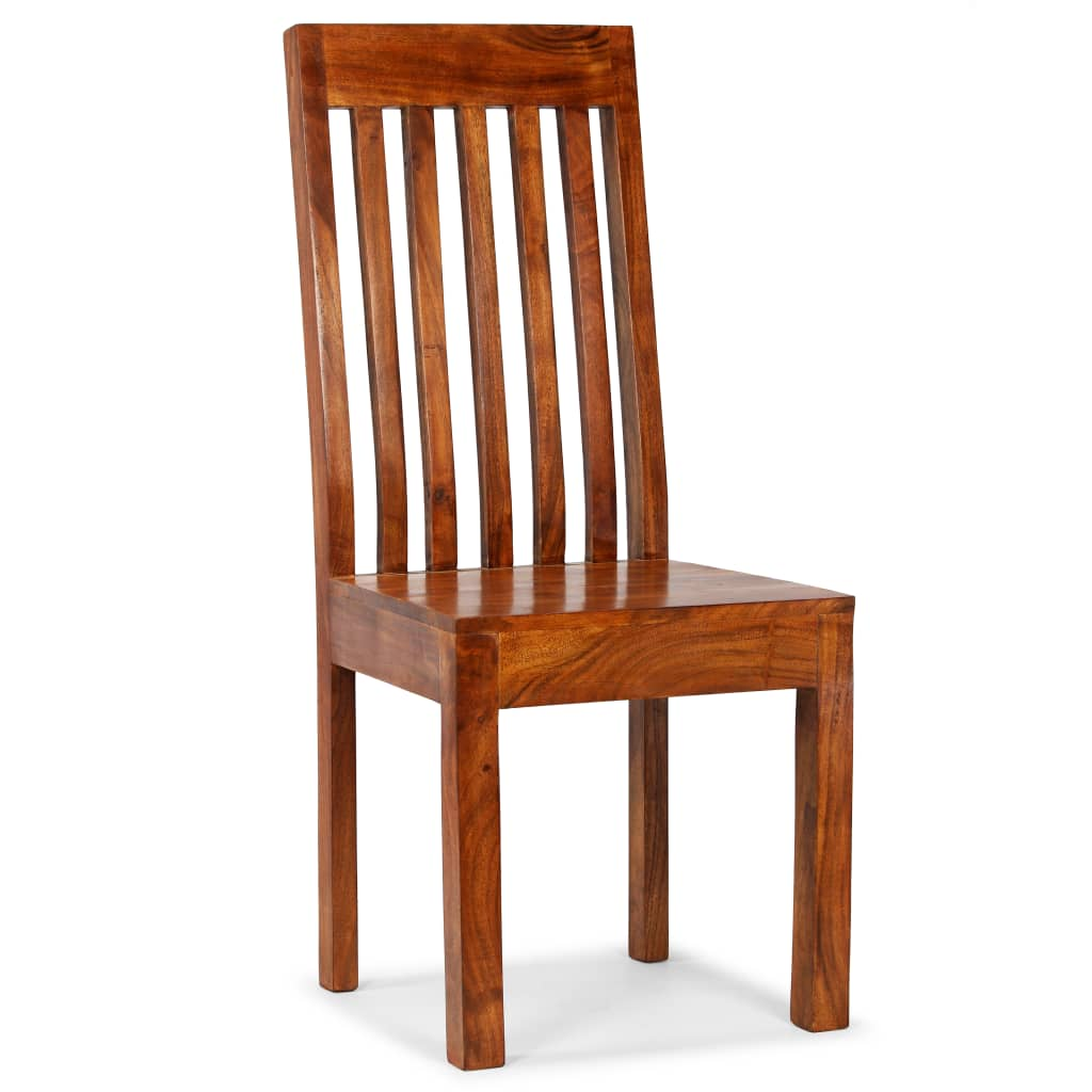 6 Dining Chairs  Solid Wood Modern