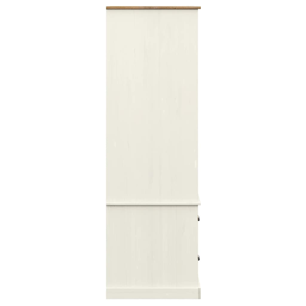 Artisan Wardrobe VIGO White 90x55x176 cm Solid Wood Pine