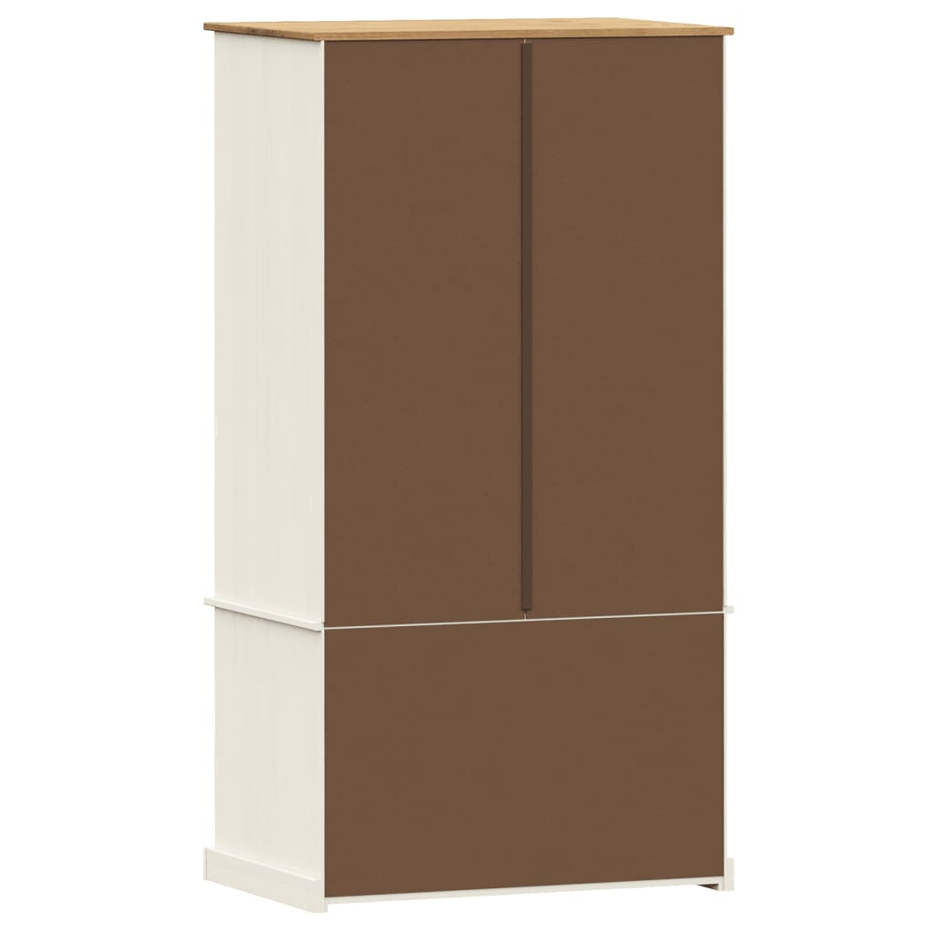 Artisan Wardrobe VIGO White 90x55x176 cm Solid Wood Pine