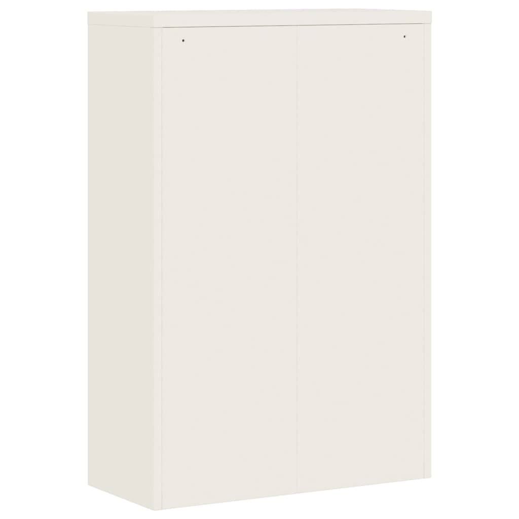 Contemporary and Fresh File Cabinet White 90x40x180 cm Steel