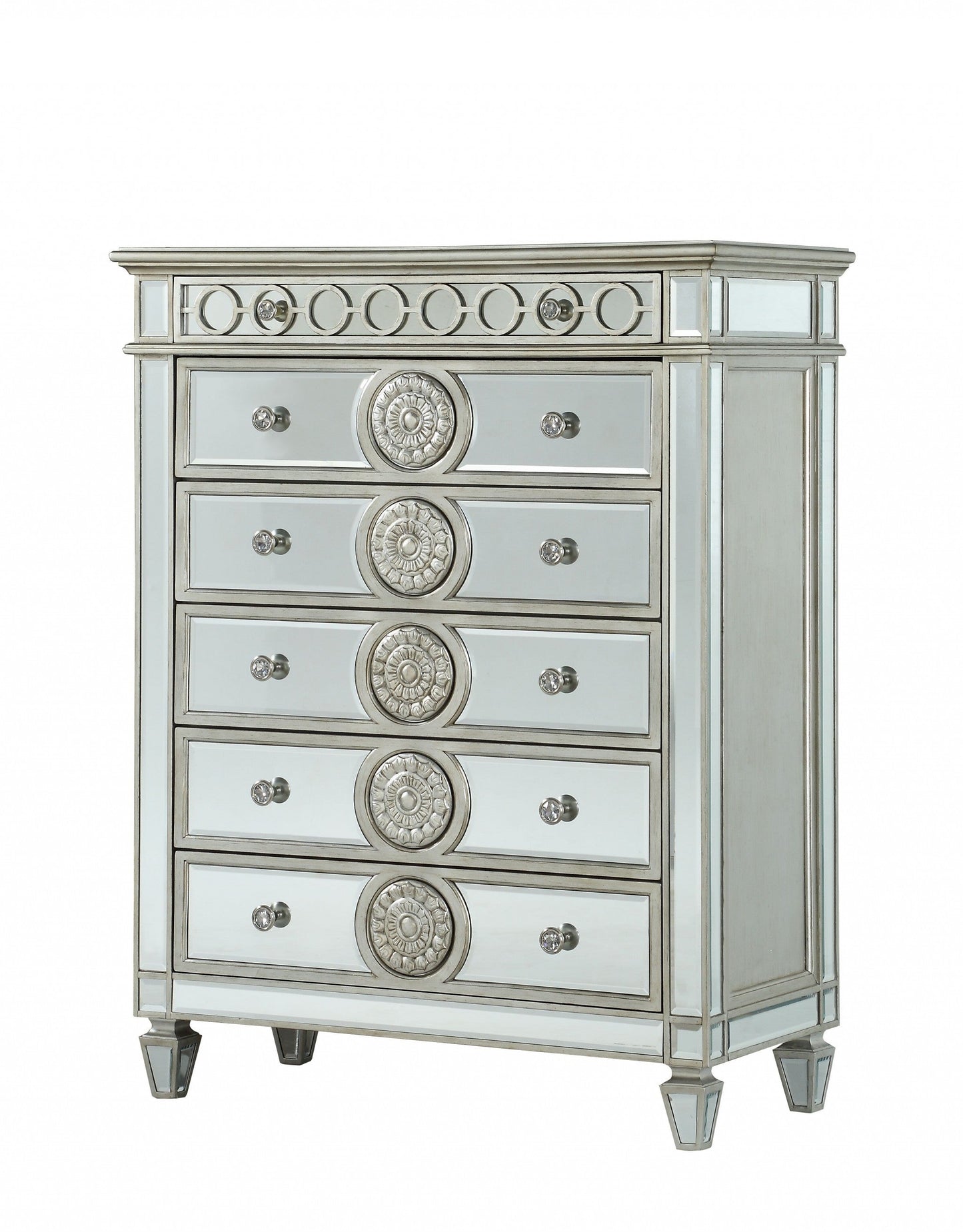 The Sophisticated Parisian Mirrored Wood Chest