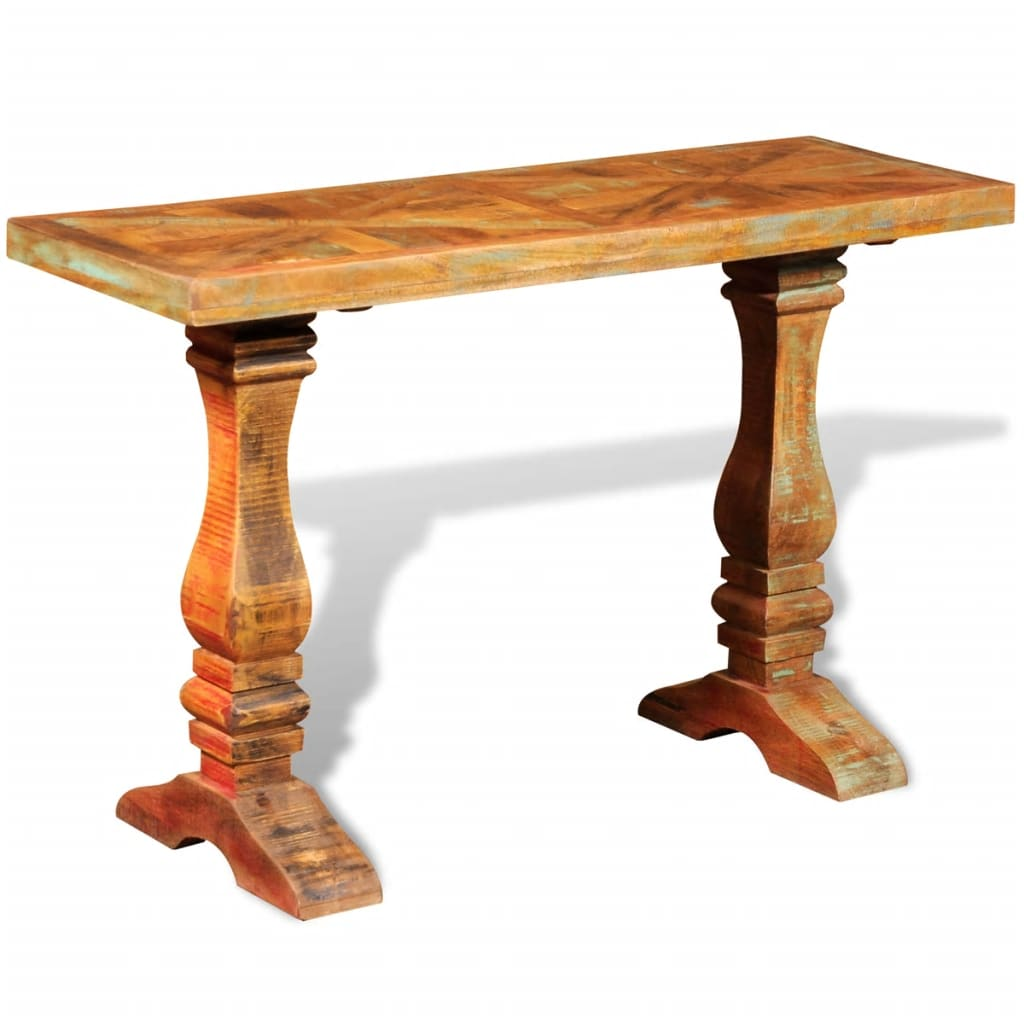 Gorgeous Artisan Console Table in Solid Reclaimed Wood