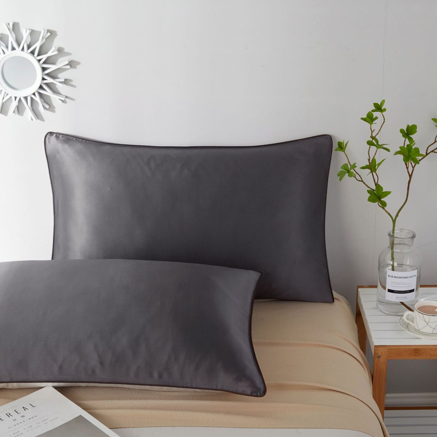 Silk and Polyester Fibre Pillowcase | Luxurious Single Pillowcase