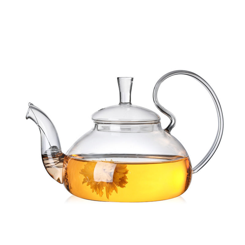 Tea Making Device Flower Pot Filter Set Of Glass Tea Set