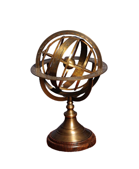 High Quality Replica Armillary Sphere on Wood Base