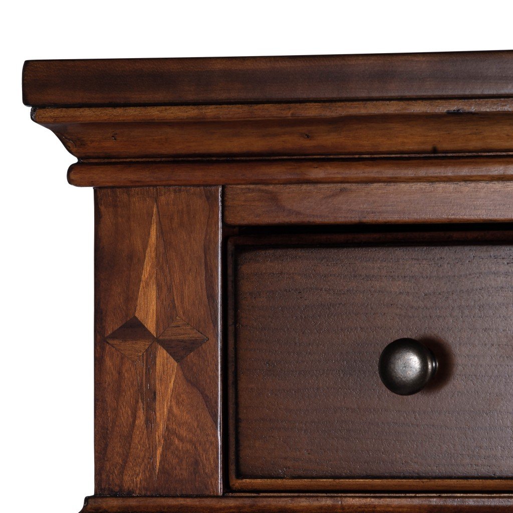 Classic Veneer Olive Burl Secretary Desk | Traditional Craftsmanship and Timeless Elegance