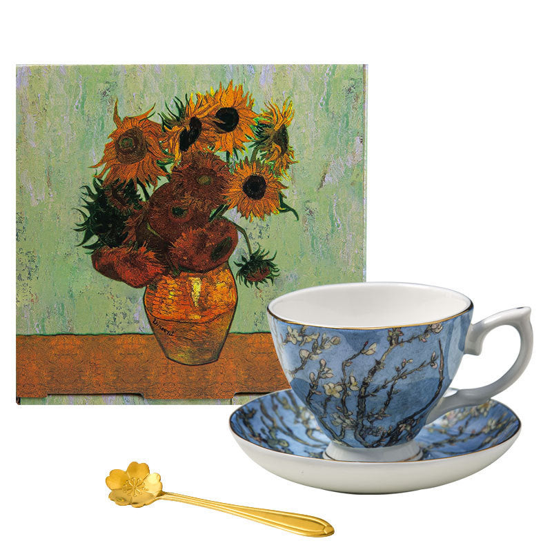 Van Gogh English Coffee Cup Home Bone China Gift Box