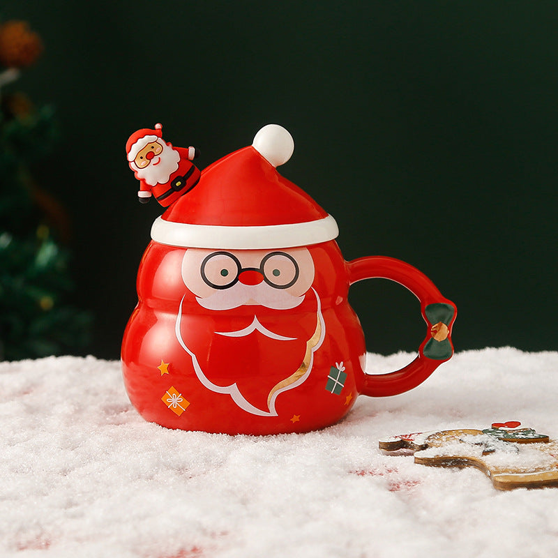 Jolly Christmas Ceramic Mug Large Capacity