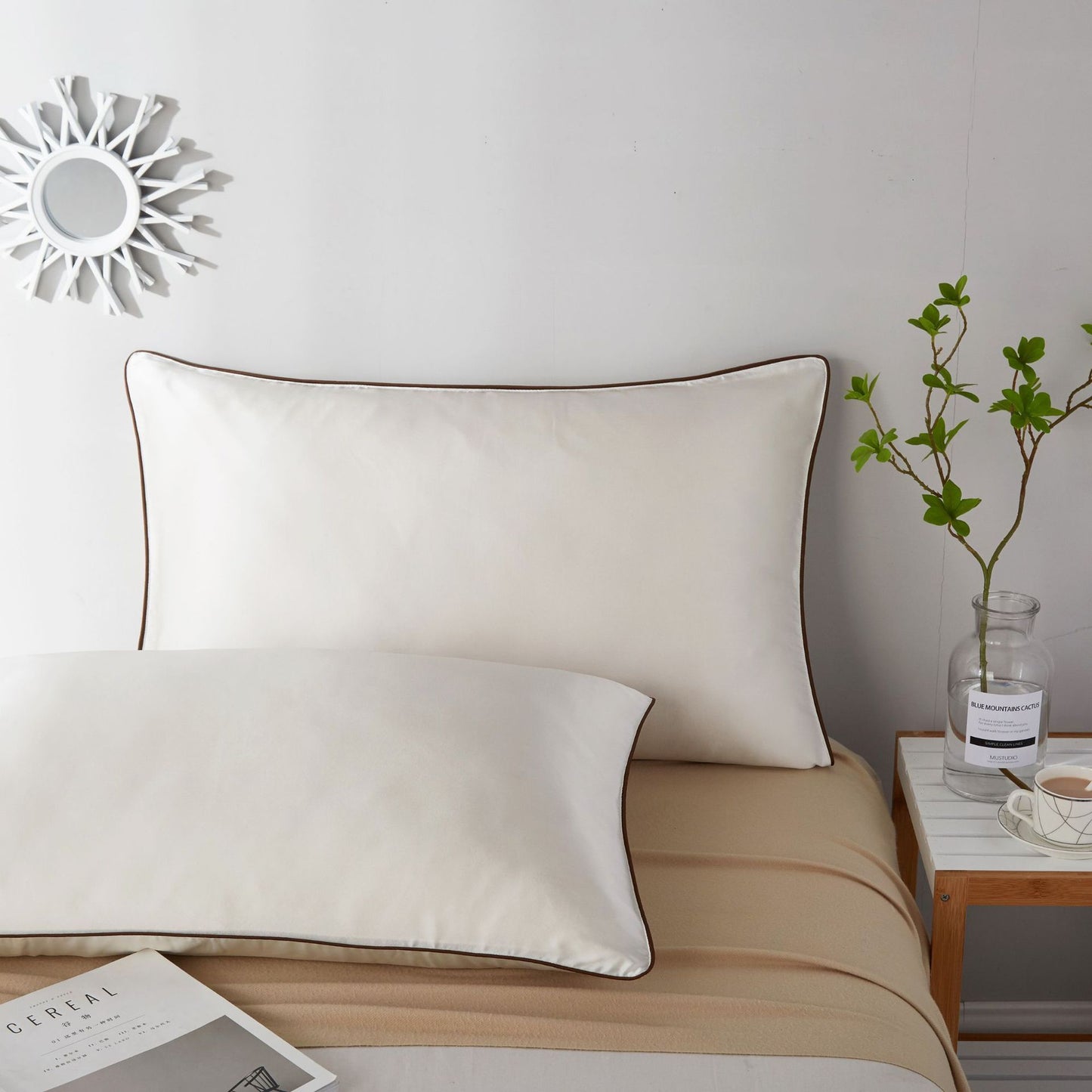 Silk and Polyester Fibre Pillowcase | Luxurious Single Pillowcase