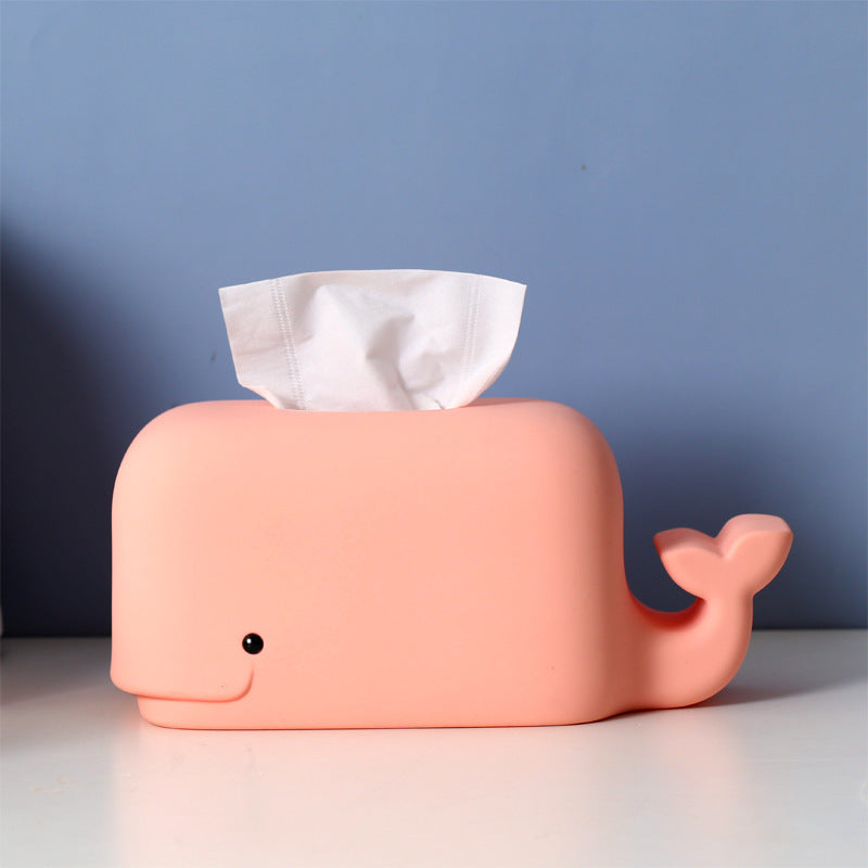 Creative Silikone Cute Cartoon Tissue Box Desktop Phone Holder