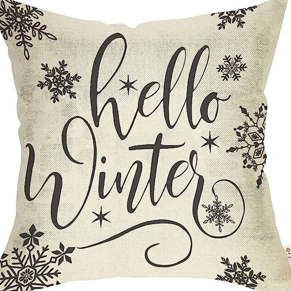 Wonder Artisan Winter Series Throw Pillow Cover – Cozy Elegance for the Cold Season