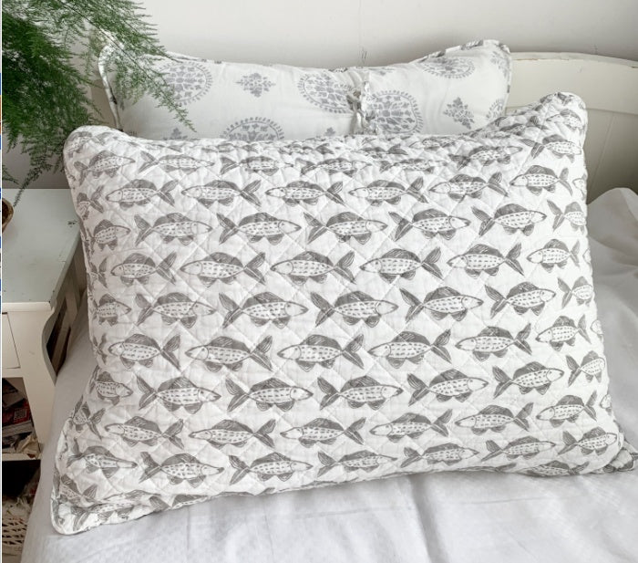 Pure Cotton Quilted Pillow Case