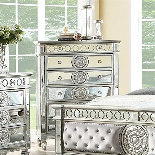 The Sophisticated Parisian Mirrored Wood Chest