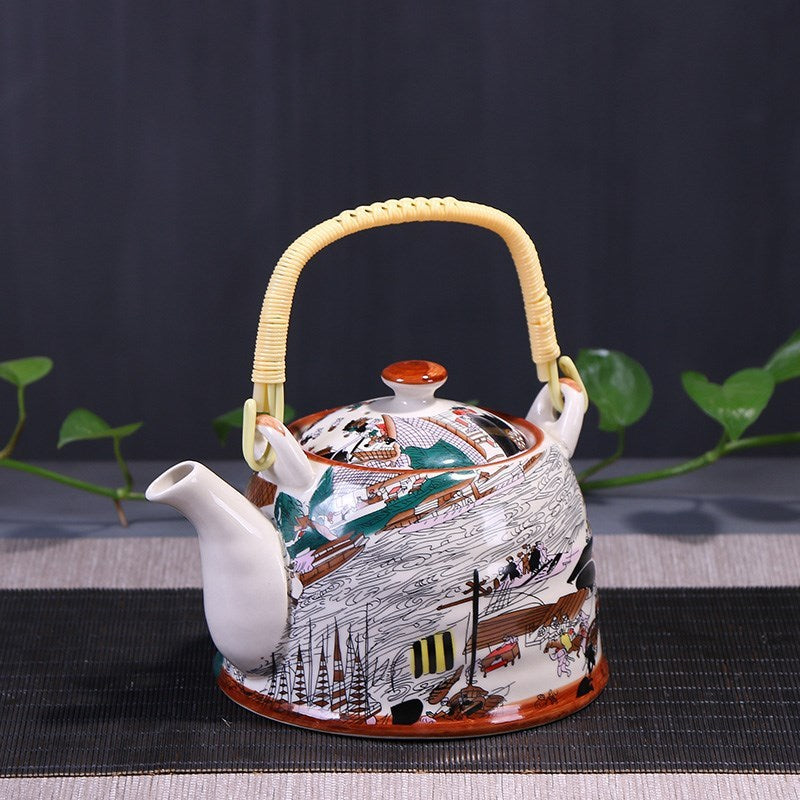 Delicate Porcelain Teapot - A Tribute to Refined Japanese Traditions