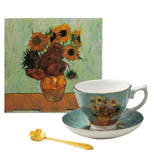 Van Gogh English Coffee Cup Home Bone China Gift Box