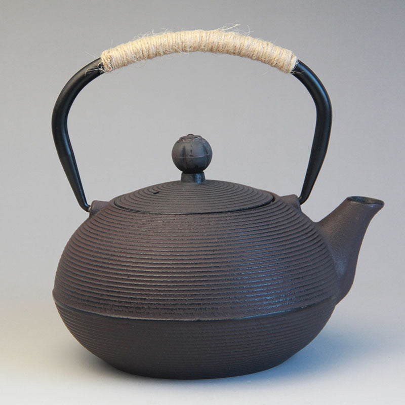 Cast iron kettle boiling water tea teapot