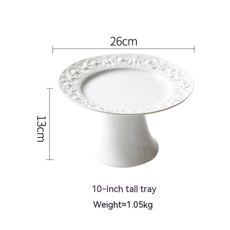 The Quintessential and Classic Hollow Plate and Cake Relief Plate and Stand (Order Each Separately)