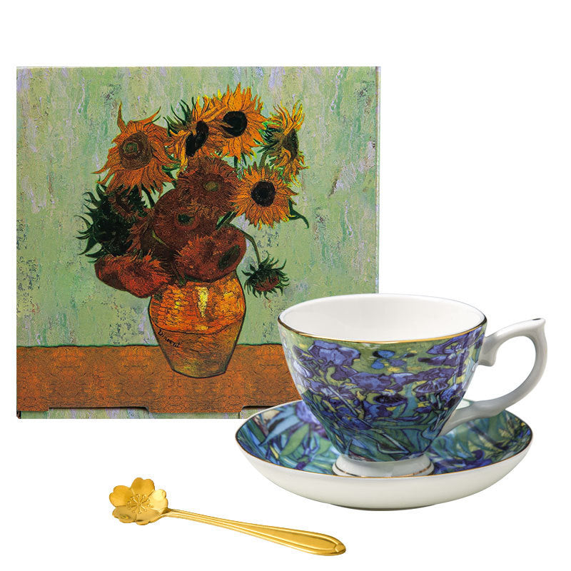 Van Gogh English Coffee Cup Home Bone China Gift Box