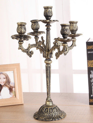 Artisan Cast Iron Classic Period Style Candlesticks, Handicrafts, Carved Iron Candlesticks, Wax Holders