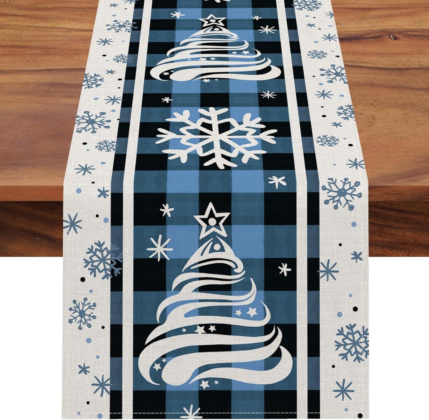 Beautiful Merry Xmas Table Runner in  Seasonal Winter Designs for Holiday Kitchen Dining Table Decoration For Indoor Outdoor Home Party Decor 13 X 72 Inch