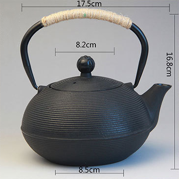 Cast iron kettle boiling water tea teapot