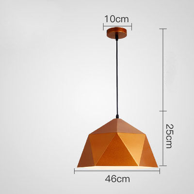 **Elegant Contemporary Colourful Geometric Hanging Lamp**