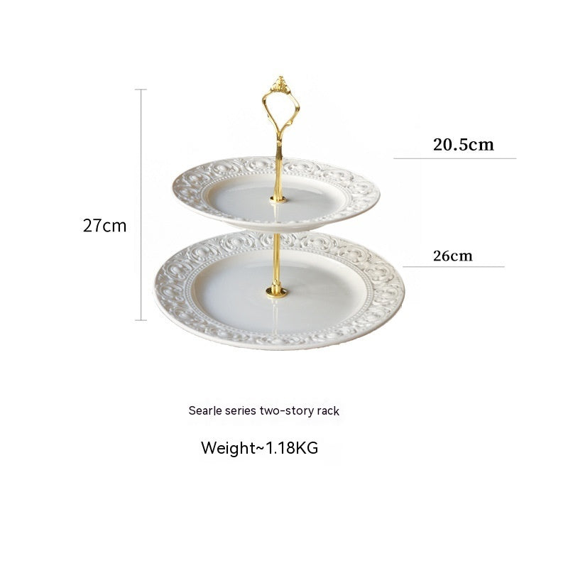 The Quintessential and Classic Hollow Plate and Cake Relief Plate and Stand (Order Each Separately)