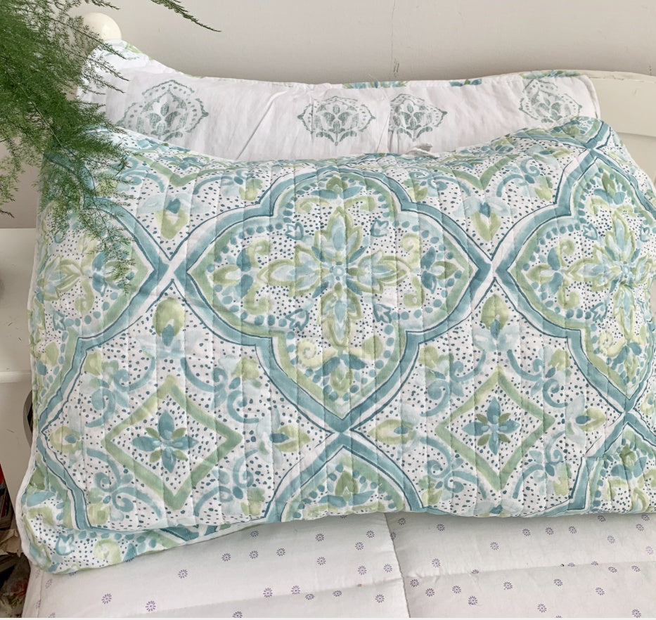 Pure Cotton Quilted Pillow Case