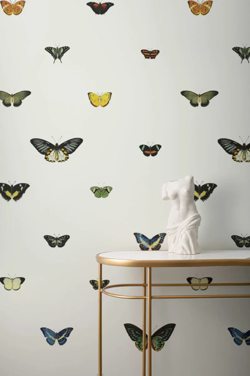 Vintage Butterfly Wallpaper Mural. Premium Quality Wallpaper Roll - 10m x 50.03cm