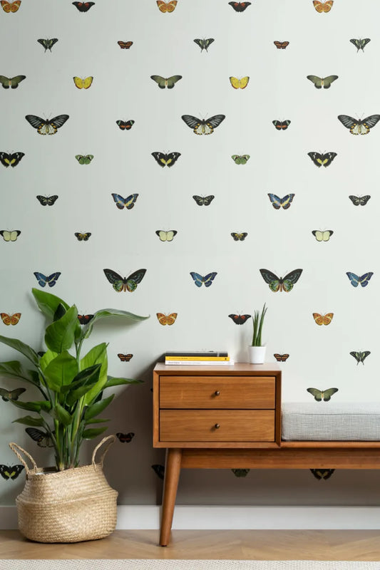 Vintage Butterfly Wallpaper Mural. Premium Quality Wallpaper Roll - 10m x 50.03cm