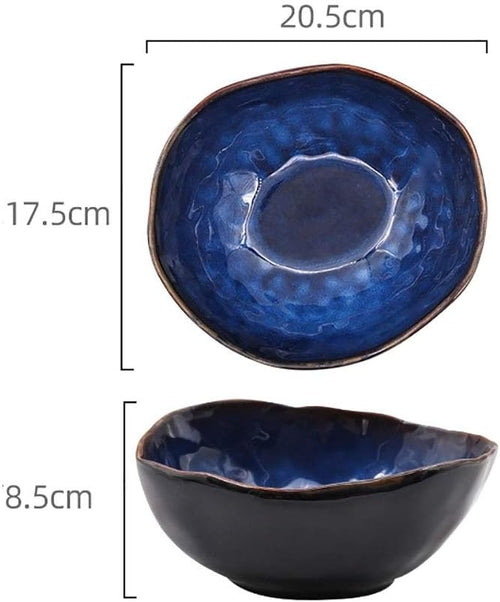 Maana Bowl | Elegant Handcrafted Serving Bowl with Golden Accents