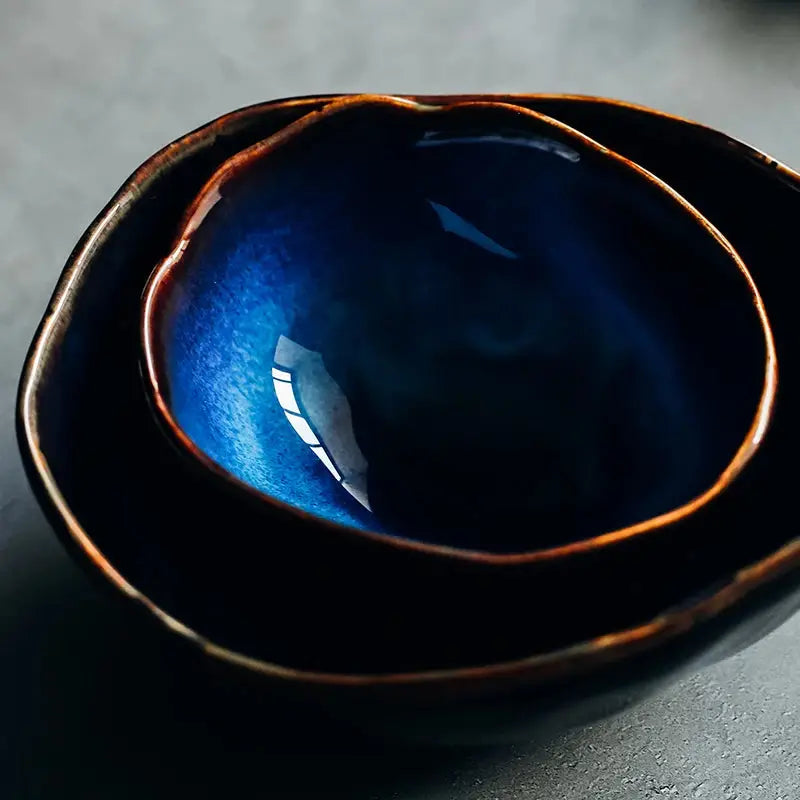 Maana Bowl | Elegant Handcrafted Serving Bowl with Golden Accents