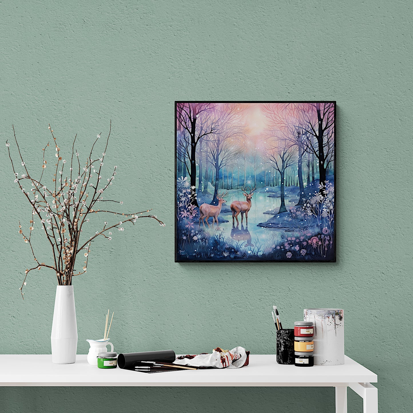 'In the Still of Winter' Premium Canvas Print (UNFRAMED) Ready to Hang