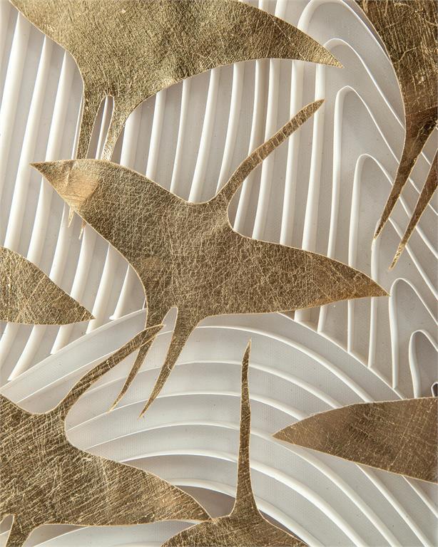 Original and Hand Made Birds in Flight - A Large Stunning Hand Made Piece - 31.5"W x 47"H x 2"D