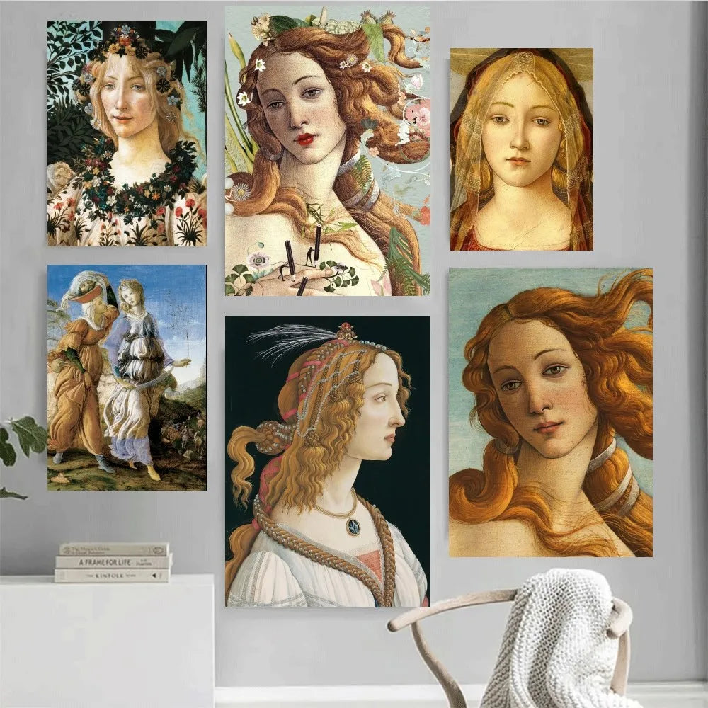 Sandro Botticelli art Venus Poster Home Office Wall Bedroom Living Room Kitchen Decoration Painting